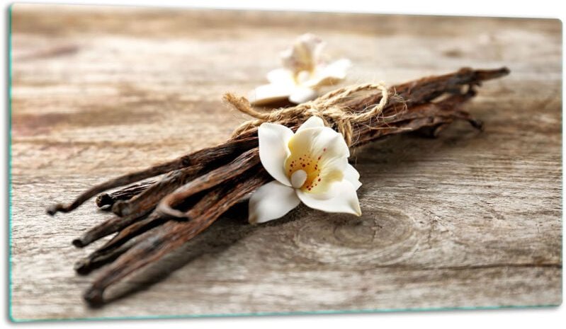 Glasschild Schneidebrett 52x30 Blume