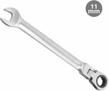 Thumbnail - Ring-Maulschlüssel mit Gelenkratsche cr-v 11 mm