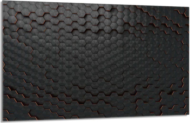 Glasschutzplatte für Herd 80x52 Schwarz