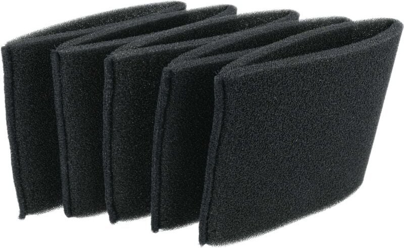 5x Staubsaugerfilter kompatibel mit Einhell Staubsauger - Schaumstofffilter Schwarz - Vhbw