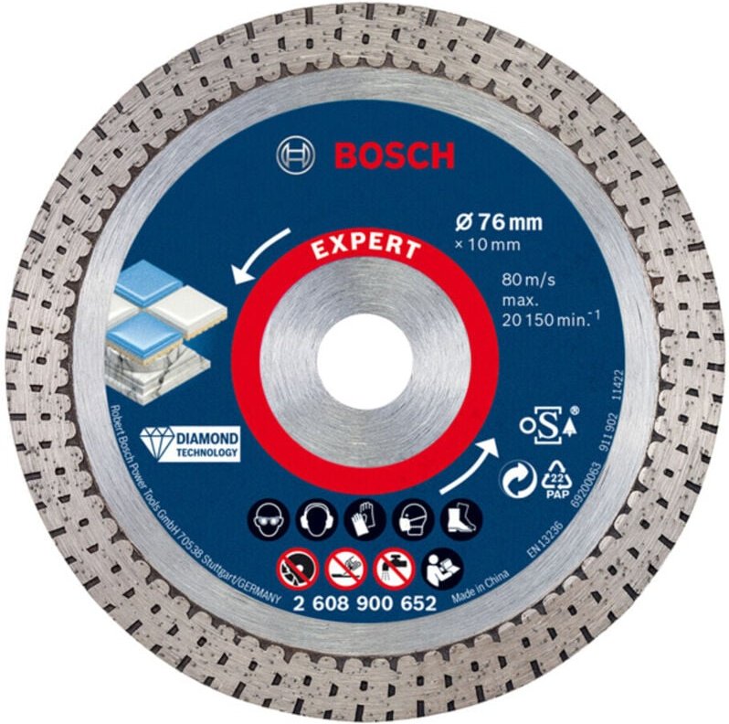 Dia ts HardCeramic 76x22.23x1,9x10 - 2608900652 - Bosch