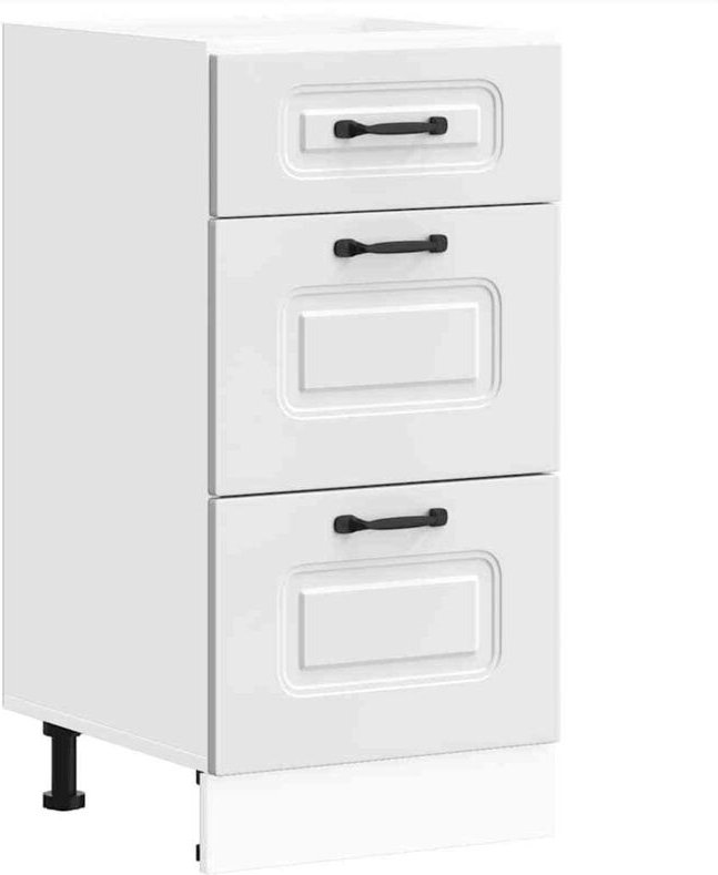 Küchenunterschrank Kalmar Weiß Holzwerkstoff - Vidaxl