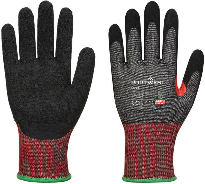 CS Anti-Cut Handschuhe F Mousse Nitril F13 Schwarz L – Größe 9