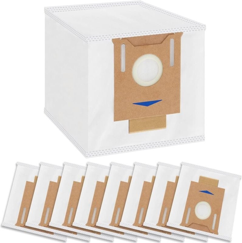 8 Stück Staubsaugerbeutel Zubehörset für Ecovacs Deebot N8+/ N8 Pro+/ ozmo T8+/ T8 aivi+/ T9+ Absaugstation & Yeedi Vac ...