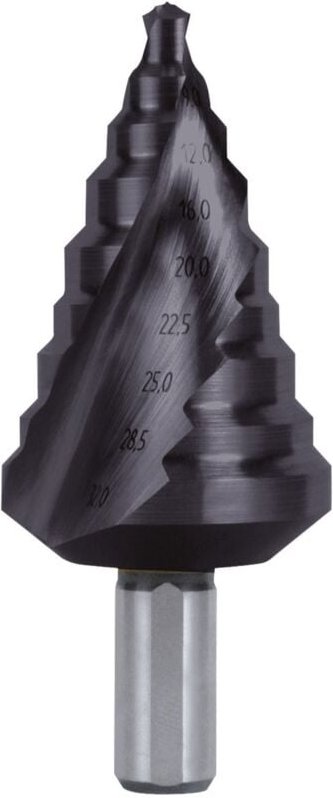 Stufenbohrer hss Gr. 12, TiALN - 101096F - Ruko