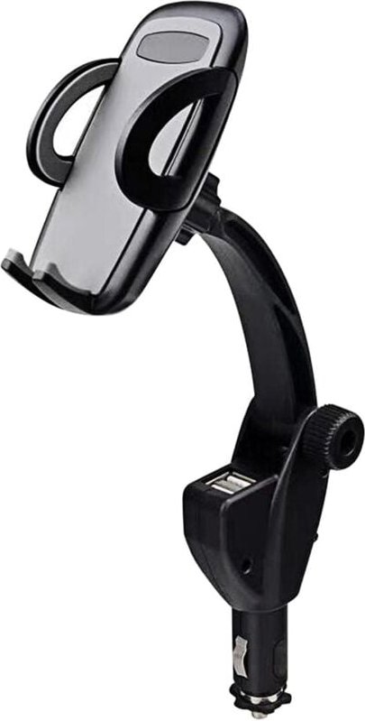 Thumbnail - Kfz-Handyhalterung, 2-in-1-Dual-USB-Autoladegerät mit verstellbarer Halterung, universeller 360-Grad-Auto-Zigarettenanzü...