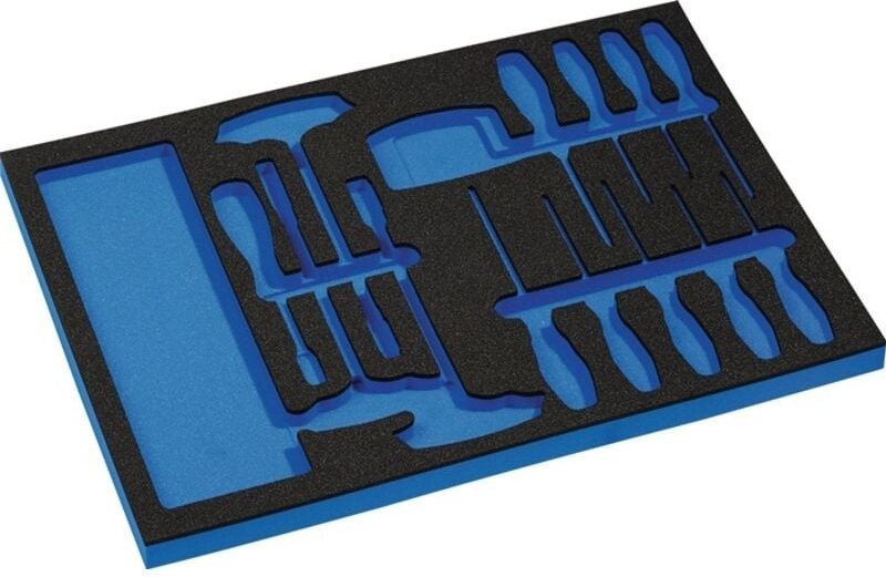 Werkzeugmodul Leereinlage 3/3-Modul 4000 871 256, 37-teilig