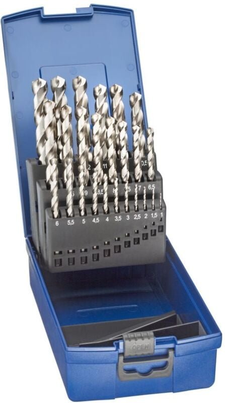 Thumbnail - Spiralbohrer-Set DIN388 hsse geschliffen Typ n 1-13mm fortis