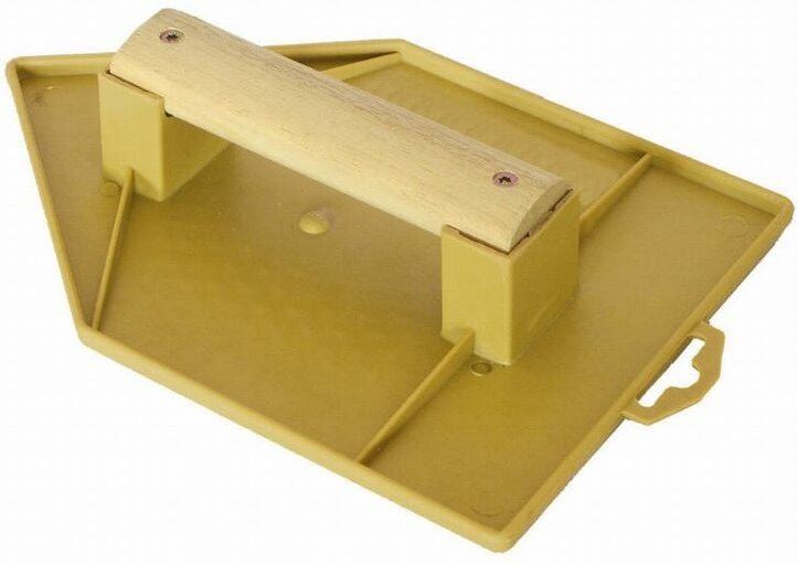 Gelbe spitze Glättekelle 18x27mm Kunststoffgriff Holz mob mondelin - 311132