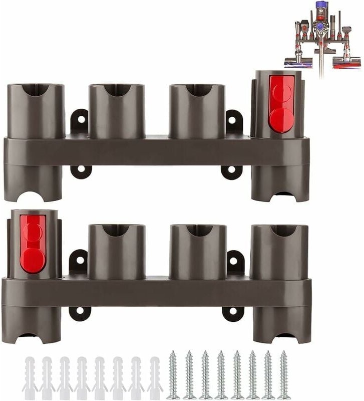 Zubehörhalter für Dyson V7 V8 V10 V11 SV10 SV11 Staubsaugerzubehör, Dyson Zubehörhalter (10 Aufbewahrungssteckplätze, 2e...