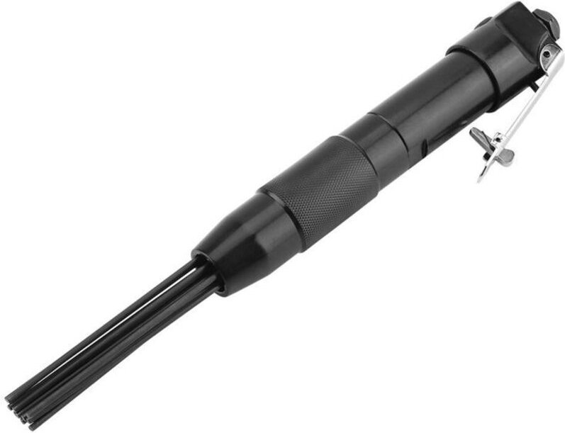 Nadelschlackenreiniger, 4400 U/min, 12 Nadeln, pneumatisches Nadelentrostungwerkzeug, Entgratungsreinigungswerkzeug für ...