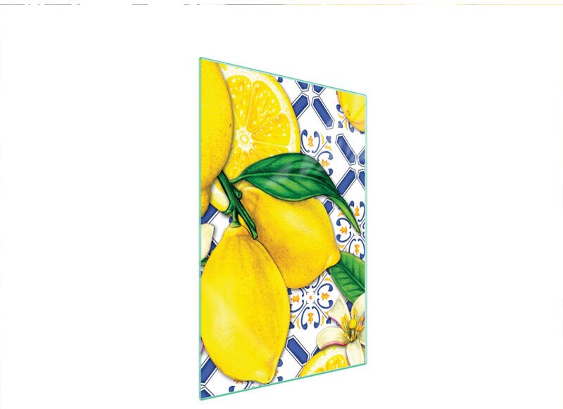 Glasschneidebrett 35x52 Zitronen