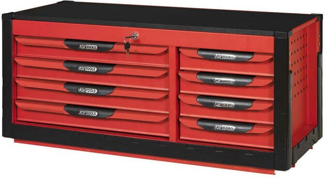 Ks tools Ultimate Chest - Rot - 8 Schubladen - 809.008