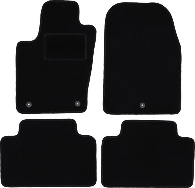 Schwarze Velours-Fußmatten für: Jeep Grand Cherokee WK2 Offroad (2010-2018)