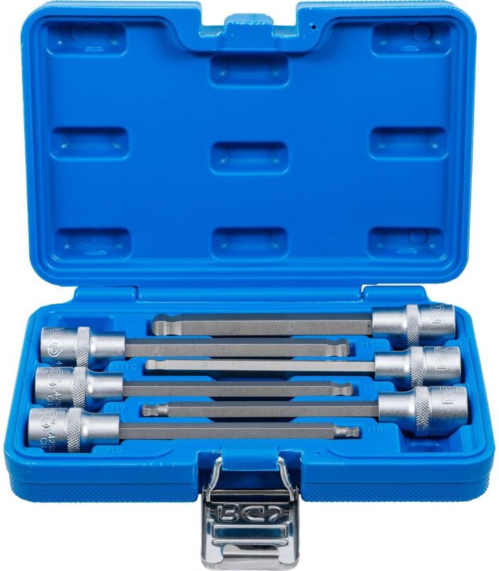 Bgs Technic - Bit-Einsatz-Satz Antrieb Innenvierkant 12,5 mm (1/2') Innensechskant mit Kugelkopf 5 - 12 mm 6-tlg.