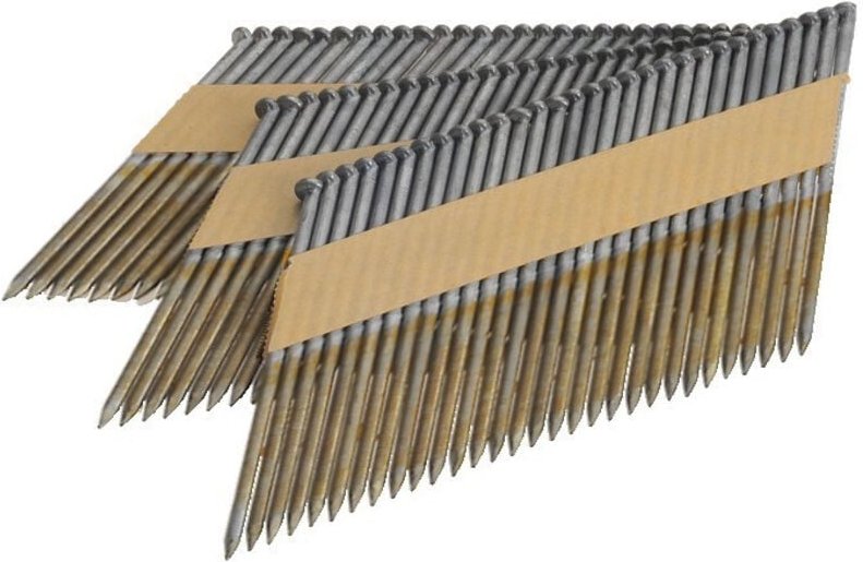Thumbnail - Bandnägel 34° 2.8x50 geringelt verzinkt D-Kopf - ohne Gas - Packung mit 2200 Nägeln - arca - SPB343150RSG