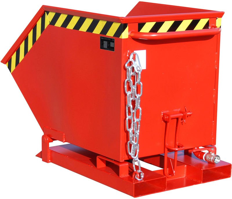 Bauer Späne-Kippmulde SKK 250, lackiert, Feuerrot