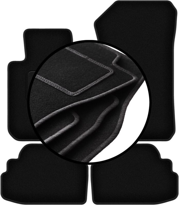 Komplettset Veloursmatten für: BMW 1 E82 Coupé (2007-2013)