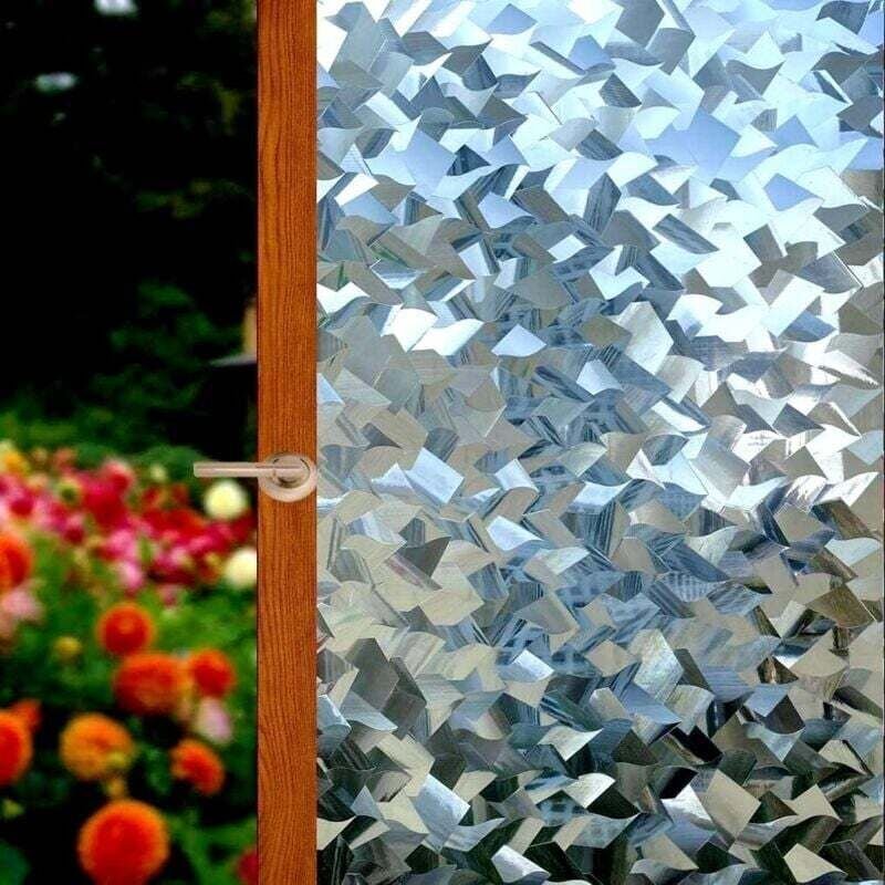 Thumbnail - 45x200cm) 3D Dekofolie Fensterfolie - Selbstklebend - Blickdicht - Ohne Kleber - Für Fenster - Glitzer