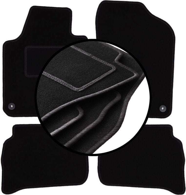 Komplettset Veloursmatten für: Volkswagen Polo V Schrägheck (2009-2017)