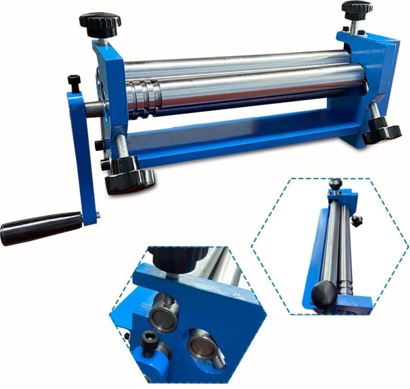 Senderpick - Rundbiegemaschine Handrohrbieger Walzenbiegegerät Manuell Einstellbarer Antrieb Rundbiegegerät Walzen Biege...