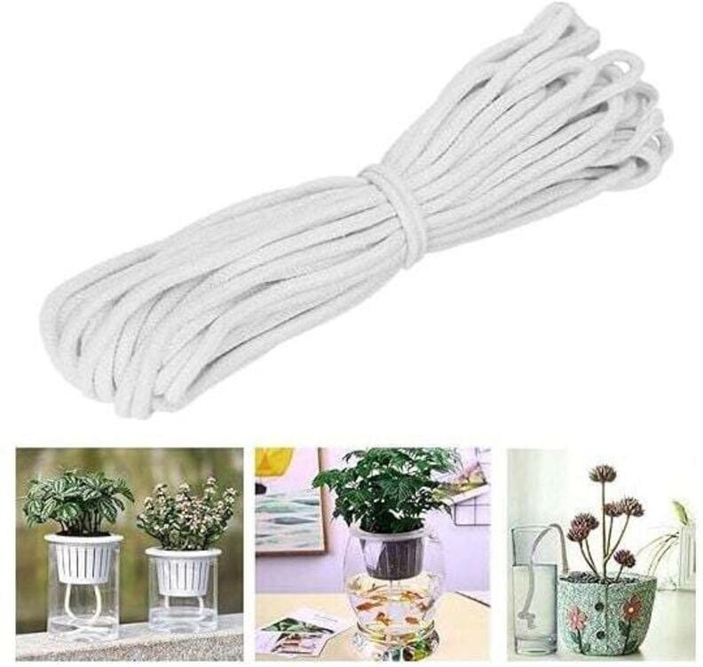 Alovez - Automatisches Pflanzenbewässerungssystem, 20 m Dochtseil, starke Wasseraufnahme, selbstbewässernder Docht für G...
