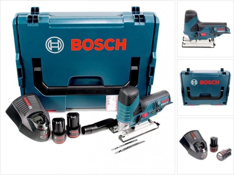 Bosch Akku-Stichsäge GST 12V-70 / 2x 2,0 Ah Akku + Ladegerät in L-Boxx - 06015A1000