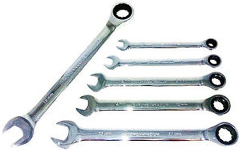 Trade Shop Traesio - Trade Shop - Kombinierte Schlüssel Set 6 Stück Set von Schlüsseln kombiniert mit Clique -