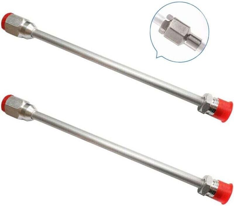 Aiperq - Airless-Farbpistolen-Verlängerungsstange für Titan/Wagner/Graco Airless-Sprühdüsen-Farbpistole, 2 Stück x 30 cm