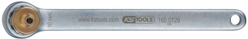 Bremsen-Entlüftungsschlüssel, extra kurz, 10 mm, gold