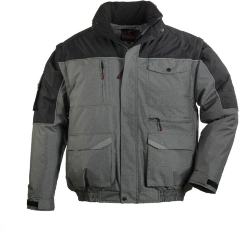 Warme Berufsarbeitsjacke RIPSTOP 2-in-1 - Anthrazit M - 42/44