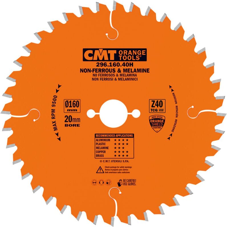 296.210.48M Sägeblatt für Nichteisen-Kunststoff HW 210x2,8/2,2x30 Z48 TCG -6°NEG