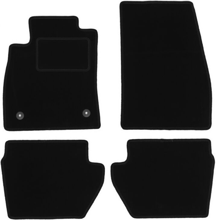 Schwarze Veloursmatten für: Ford Fiesta MK8 Fließheck (2017-)