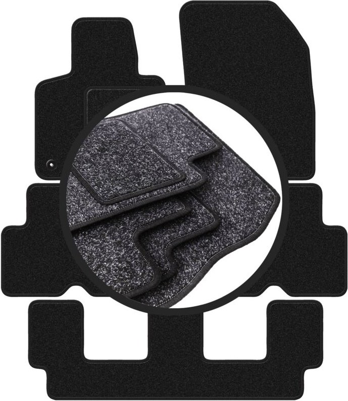ANTHRA Autofußmatten für: Citroen C4 Grand Spacetourer 7-Sitzer (2013-2021)