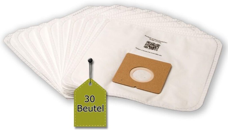 30 Staubsaugerbeutel passend für Dirt Devil m 1550... 1554 - Swiffy + 3 Filter