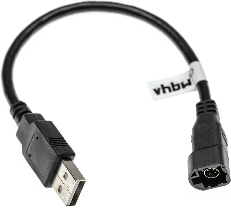 vhbw Adapterkabel kompatibel mit VW Cross Touran GP (2007+), Eos (2006+) Auto, Fahrzeug - 4 Pin Autoradio Buchse auf USB...