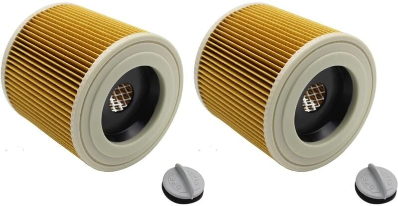 2er-Pack Patronenfilter, kompatibel mit Nass- und Trockensaugern der A-Serie WD WD2 WD3P A2004 WD2200 SE4001 64145520
