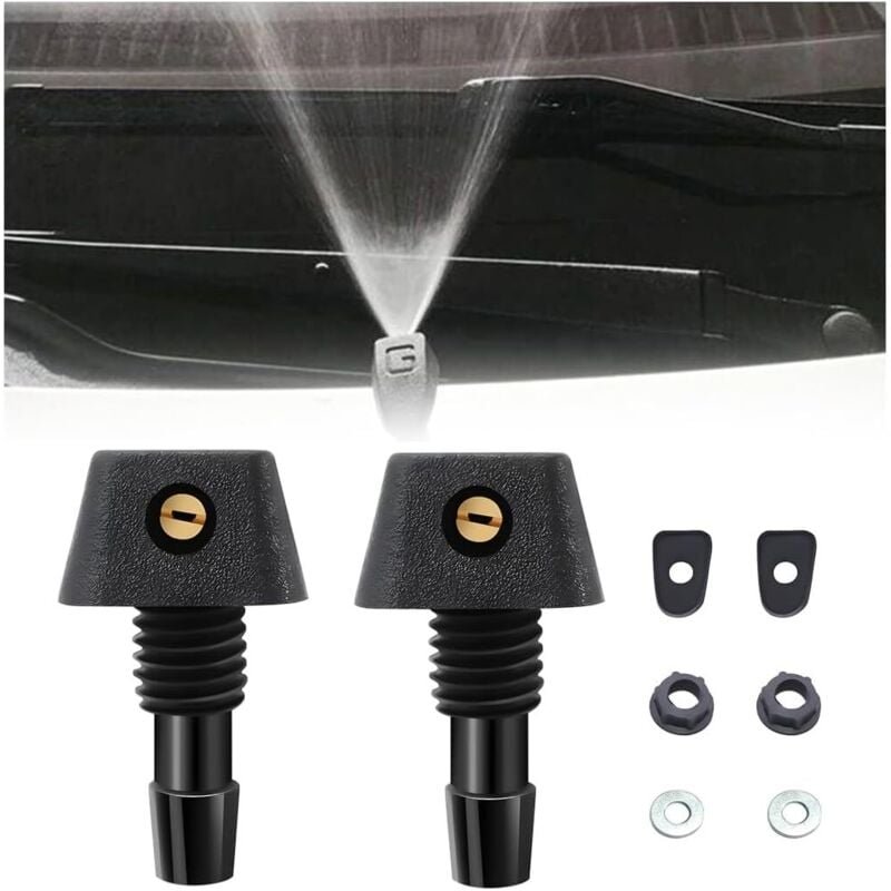 2-teiliger Scheibenwaschdüsenstrahl, Sprühdüsen für die Frontscheiben-Nebelwaschanlage, universeller Ersatz für die Sche...