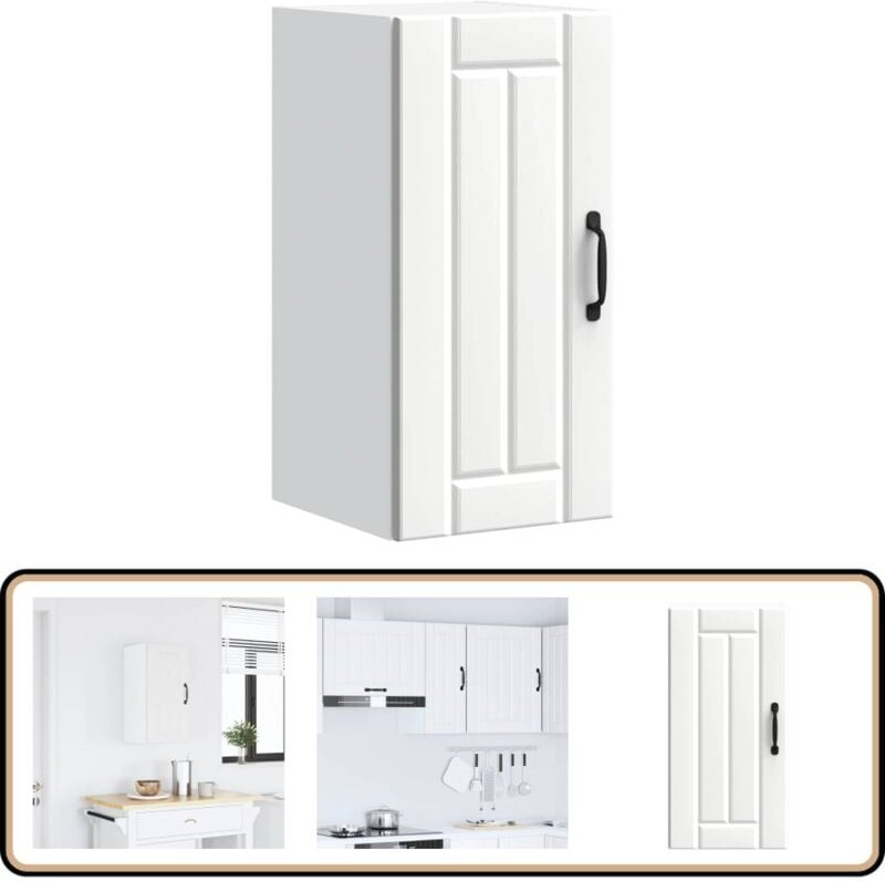 vidaXL Küchen-Hängeschrank Lucca Weiß Holzwerkstoff