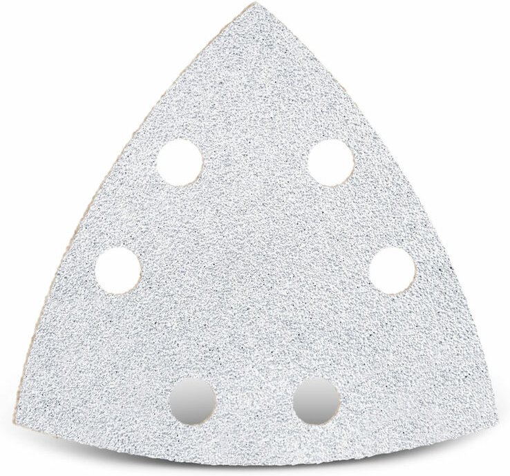White Klett-Schleifblätter, 93 mm, 6-Loch, f. Deltaschleifer, Normalkorund (50 Stk.) K100 - Menzer