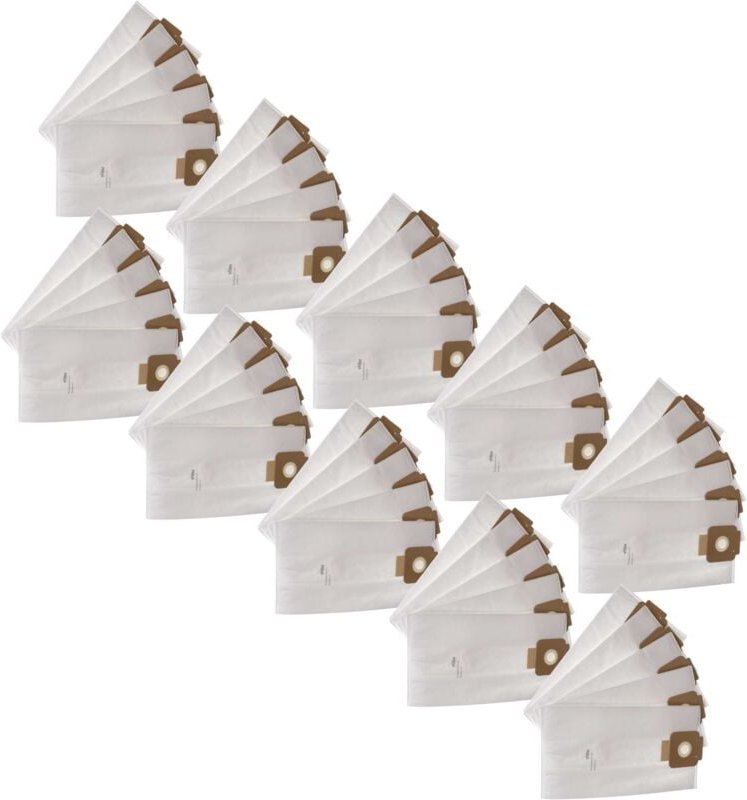 vhbw 50x Staubbeutel kompatibel mit Columbus ST 7 Staubsauger - 40,8cm x 22,8cm Weiß