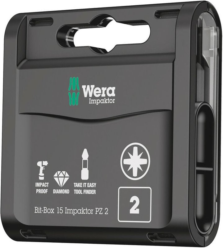 Thumbnail - FP - Wera Bit-Box 15 Impaktor pz, pz 2 x 25 mm 15-teilig 05057763001 Impaktor Bits