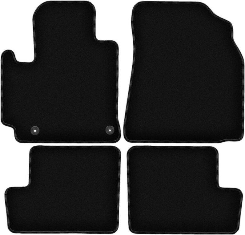 BASIC schwarze Veloursmatten für: Toyota RAV4 II 2WD 5-Türer (2001-2005)