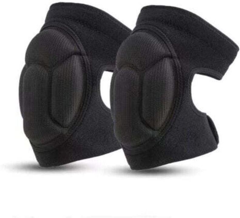 1 Paar Arbeitsknieschützer, Schwarze Schutzknieschützer für den Garten, rutschfeste Antikollisions-Knieschützer, Multifu...