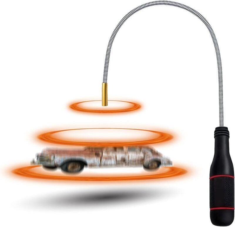 Flexibles magnetisches Aufnahmewerkzeug, 552 mm, Autoreparatur-Metallmagnet-Aufnahmewerkzeug zum Aufnehmen von Kleinteil...