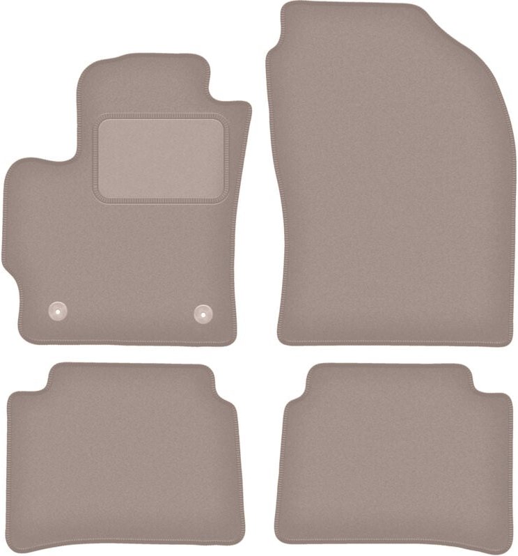 Beige Veloursmatten für: Toyota Corolla XII / E17 Fließheck, Limousine, Kombi (2018-)