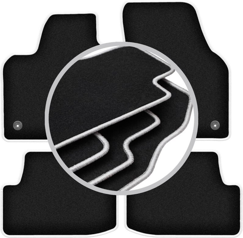 CARLUX-SILVER Autofußmatten für: Volkswagen Polo VI Fließheck (2017)