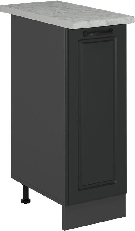 Vicco - Apothekerunterschrank R-Line, Anthrazit Landhaus, 30 cm ap Marmor