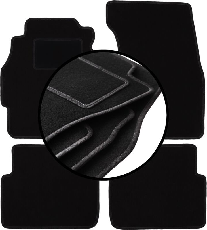 Komplettset Veloursmatten für: Honda Civic VI Fließheck 3-Türer (1995-2001)