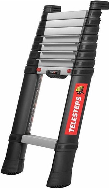 Thumbnail - Teleskopleiter 3.00m - 80mm breite Stufen - maximale Arbeitshöhe 3.80m - TEL-72230